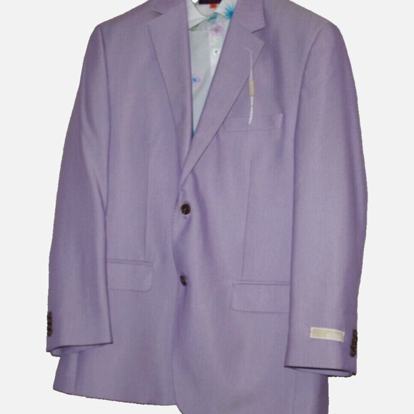 Michael Michael Kors Purple Men's Single Breasted 2-Button Blazer Size:44S - Picture 1 of 5